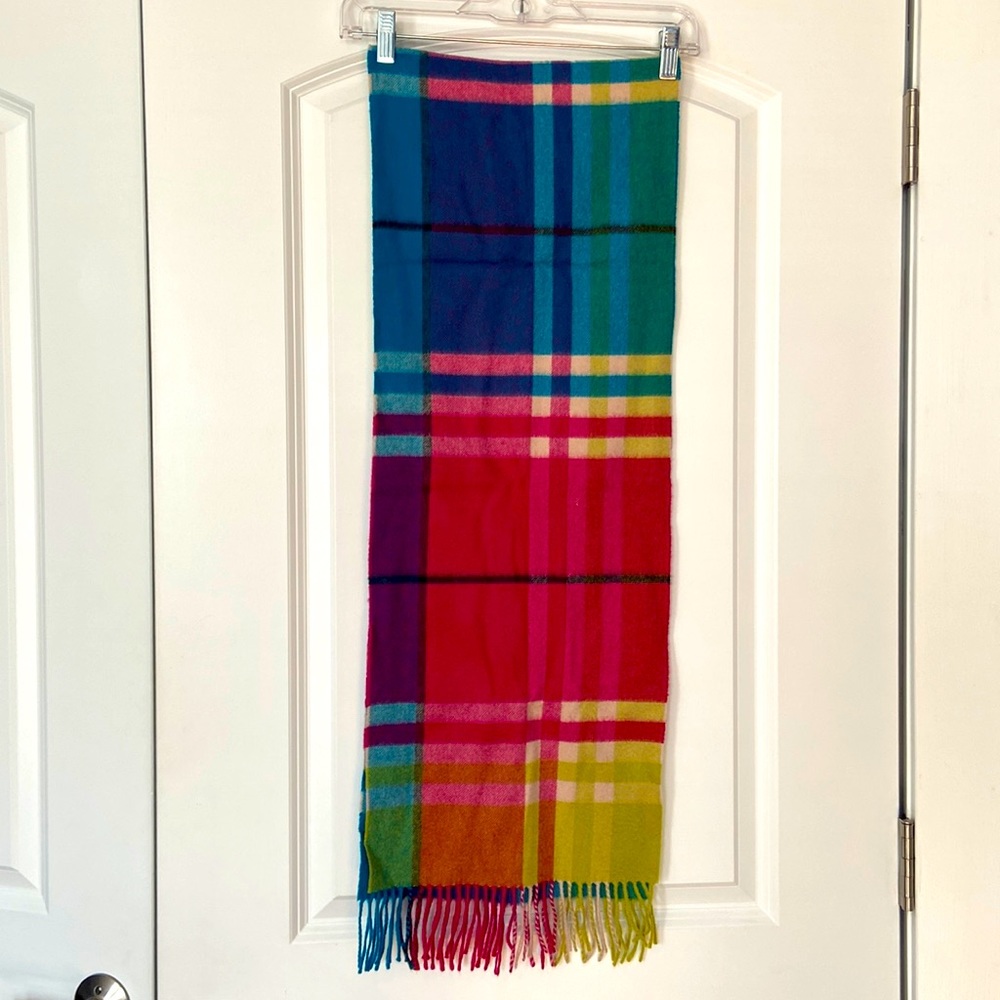 Burberry 100% cashmere scarf multicolor